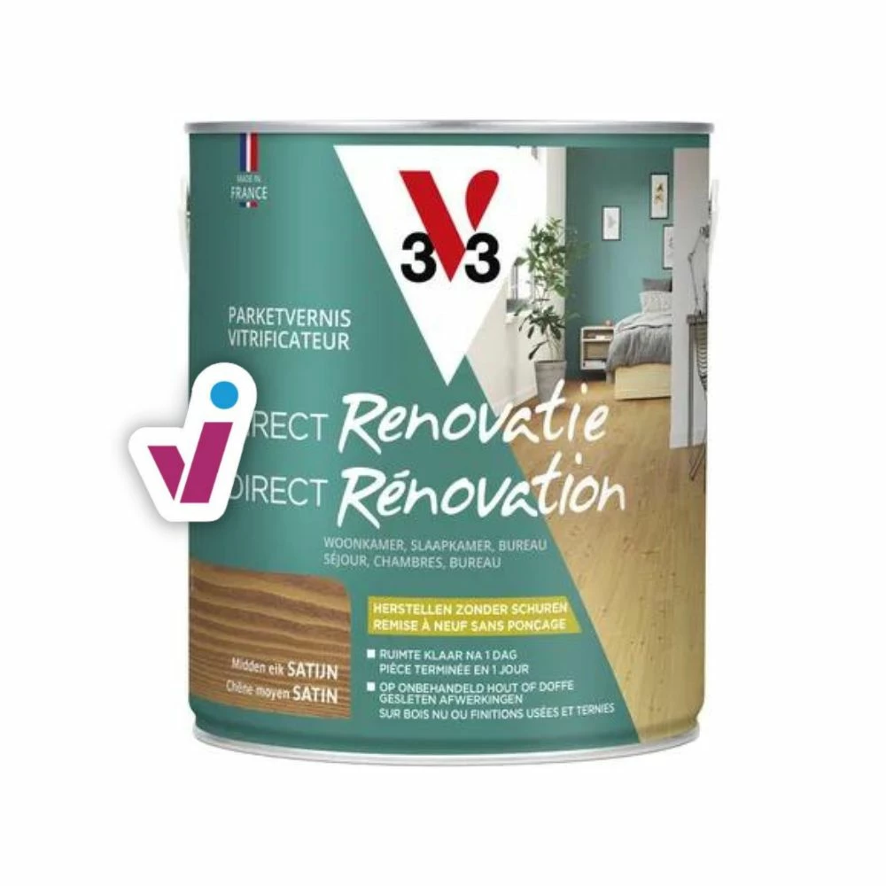 V33 Parket Vernis - Kleurloos 2 V33 Parket Vernis - Kleurloos - Afbeelding 2