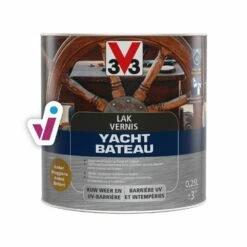 V33 Yacht Vernis 17 V33 Yacht Vernis -Huishoudelijke Verf Ventas 2024 V33 Yacht Vernis Amber Hoogglans 0.25L Houtafwerking Tintrio