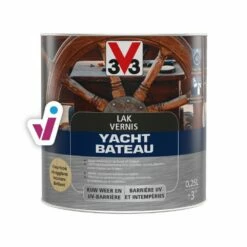 V33 Yacht Vernis 13 V33 Yacht Vernis -Huishoudelijke Verf Ventas 2024 V33 Yacht Vernis Kleurloos Hoogglans 0.25L Houtafwerking Tintrio