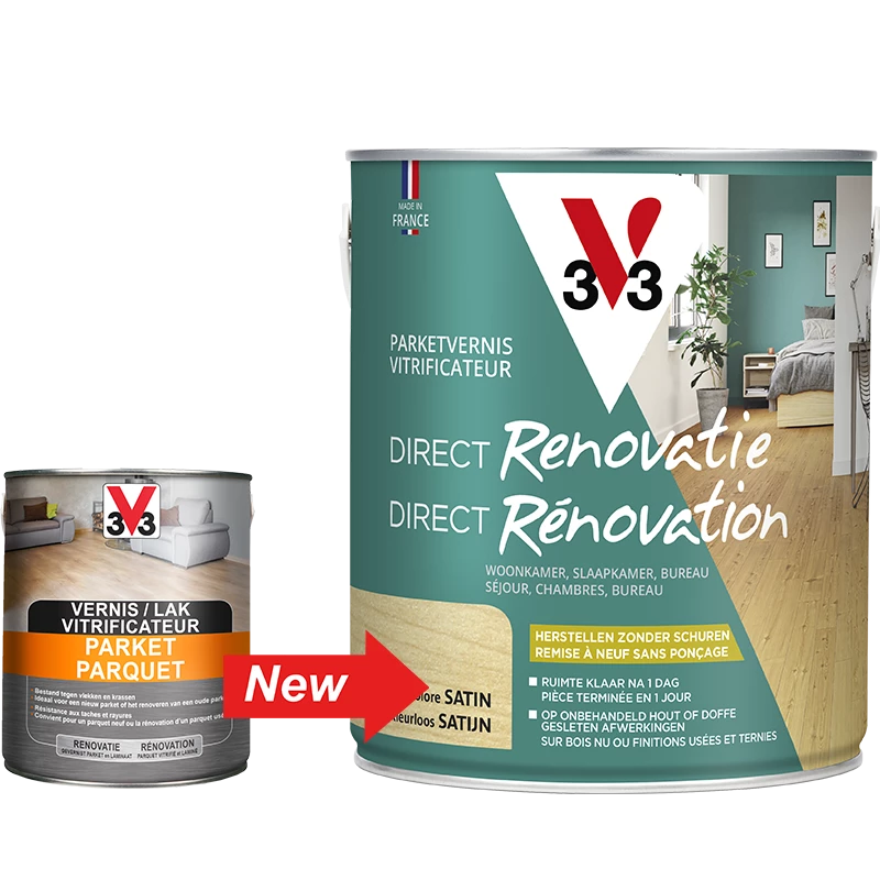 V33 Parket Vernis - Kleurloos 3 V33 Parket Vernis - Kleurloos - Afbeelding 3