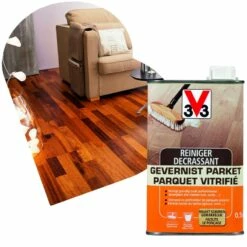 V33 Décrassant Parquet Vitrifié 0,5L