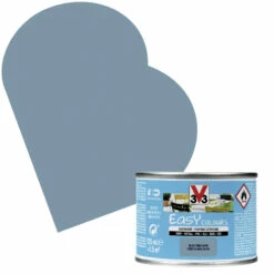 Peinture Extérieure Easy Colours Bleu Fjord Satiné 0,125 L V33