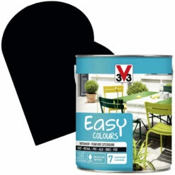 Peinture Extérieure Easy Colours Noir Satiné 2,5 L V33