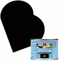 Peinture Extérieure Easy Colours Noir Satiné 0,125 L V33