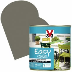 Peinture Extérieure Easy Colours Taupe Satiné 0,5 L V33
