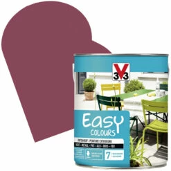 Peinture Extérieure Easy Colours Hibiscus Satiné 2,5 L V33
