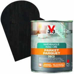Huile Cire Parquet Deco Noir Mat 1 L V33