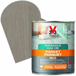 Huile Cire Parquet Deco Gris Foncé Mat 1 L V33