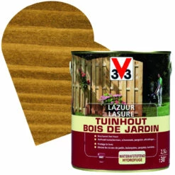 Lasure Bois De Jardin Brun Foncé Mate 2,5 L V33L