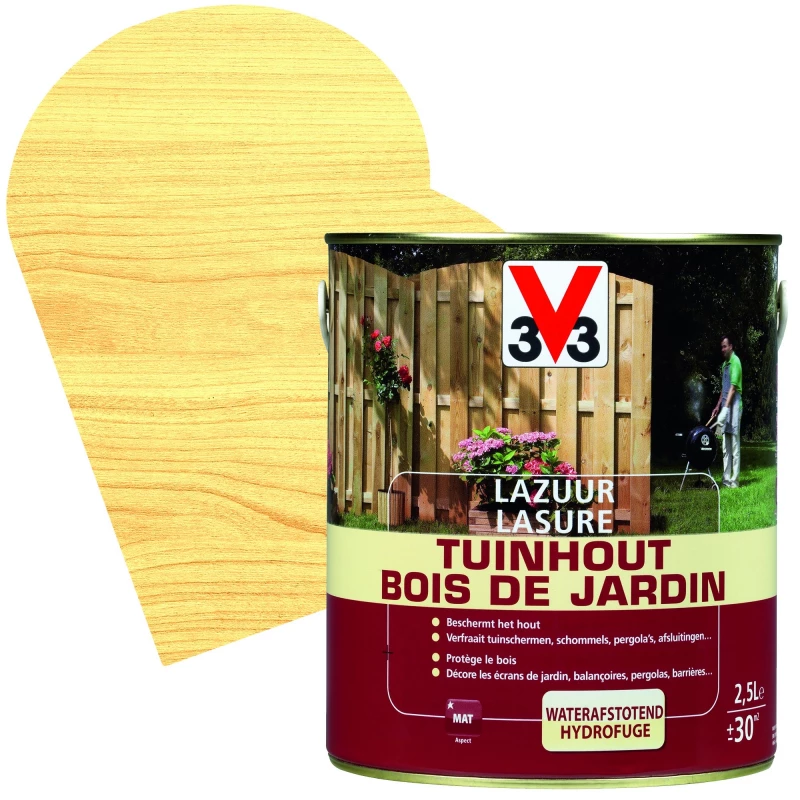 Lasure Bois De Jardin Incolore Mate 2,5 L V33 1 Lasure Bois De Jardin Incolore Mate 2,5 L V33