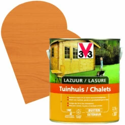 Lasure Chalets Chêne Moyen Satinée 2,5 L V33