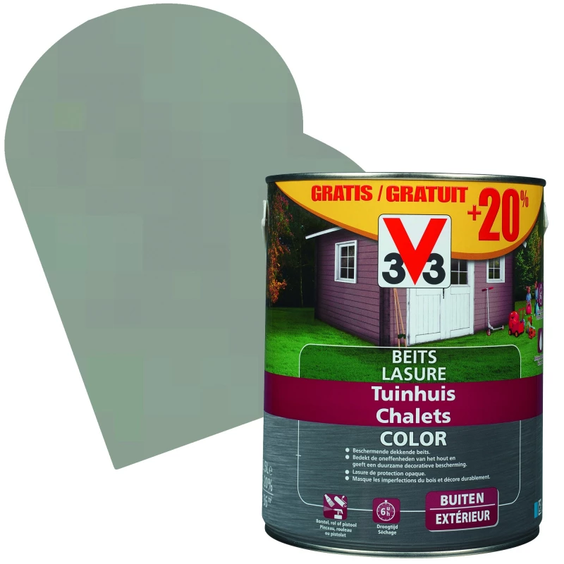 Lasure Chalets Color Moonstone 2,5 + 0,5 L Gratuit V33 1 Lasure Chalets Color Moonstone 2,5 + 0,5 L Gratuit V33