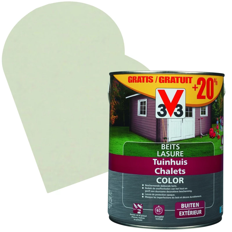 Lasure Chalets Color Salar Grey 2,5 + 0,5 L Gratuit V33 1 Lasure Chalets Color Salar Grey 2,5 + 0,5 L Gratuit V33