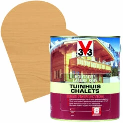 Lasure Chalets High Protection Chêne Clair Satinée 2,5 L V33