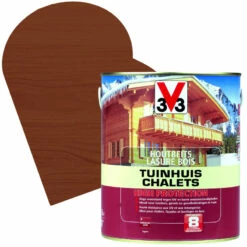 Lasure Chalets High Protection Chêne Foncé Satinée 2,5 L V33