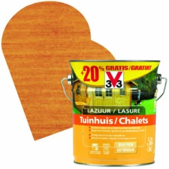 Lasure Chalets Meranti 2,5 + 0,5 L Gratuit V33