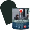 V33 Lasure Extreme Protection Pour Portes & Châssis En Bois Anthracite Satinée 2,5 L