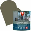 V33 Lasure Extreme Protection Pour Portes & Châssis En Bois Taupe Satinée 0,5 L