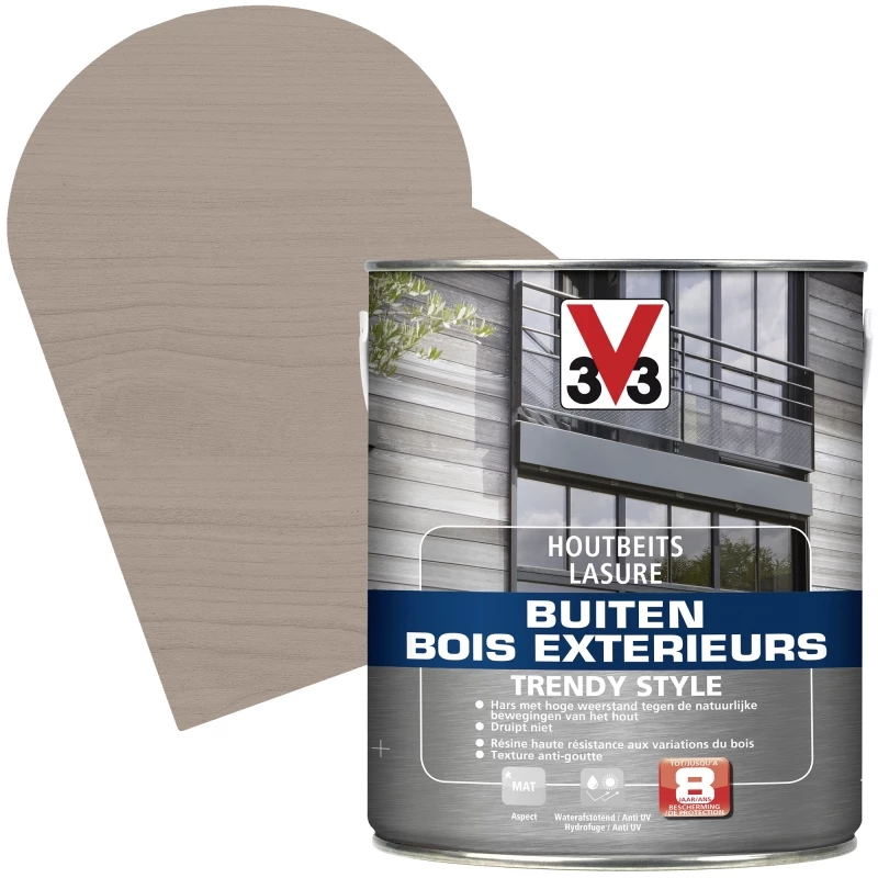 Lasure Pour Bois Extérieur Trendy Style Cèdre Argenté 2,5 L V33 1 Lasure Pour Bois Extérieur Trendy Style Cèdre Argenté 2,5 L V33