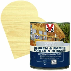 Lasure Pour Portes Et Châssis Extrême Protection Incolore Satinée 0,75 L V33