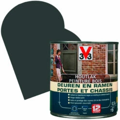 Peinture Bois Portes & Châssis Volcanic Stone 0,5 L V33