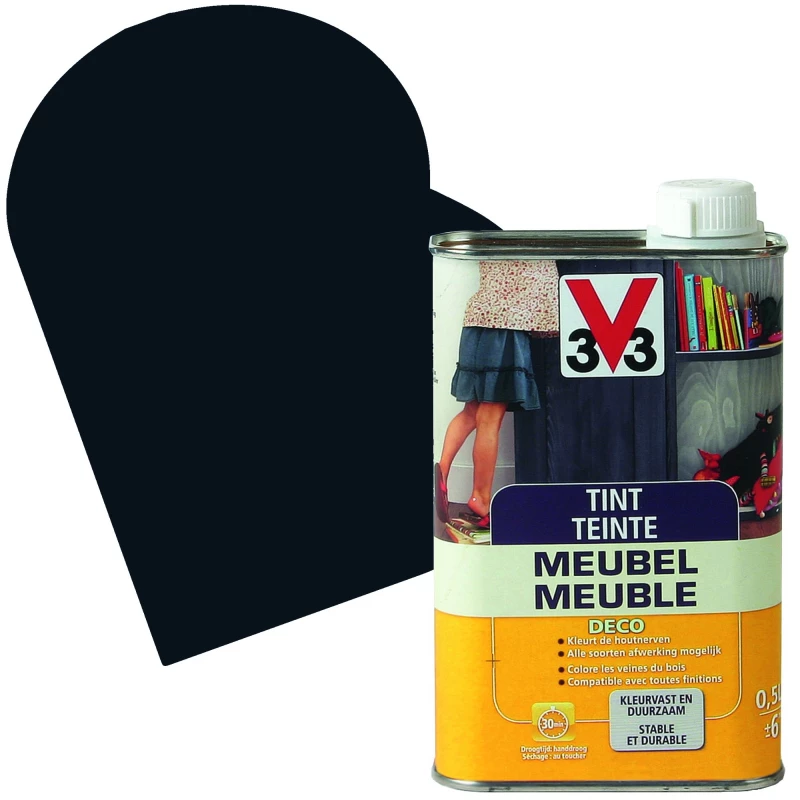 Teinte Meuble Deco Anthracite Mat 0,5 L V33 1 Teinte Meuble Deco Anthracite Mat 0,5 L V33