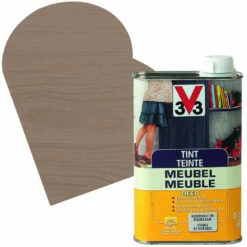 Teinte Meuble Deco Gris Léger Mat 0,5 L V33
