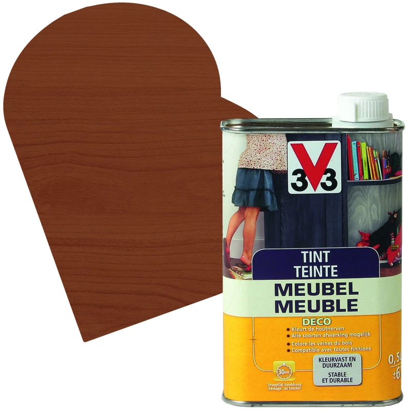 Teinte Meuble Deco Chêne Foncé Mat 0,5 L V33 1 Teinte Meuble Deco Chêne Foncé Mat 0,5 L V33