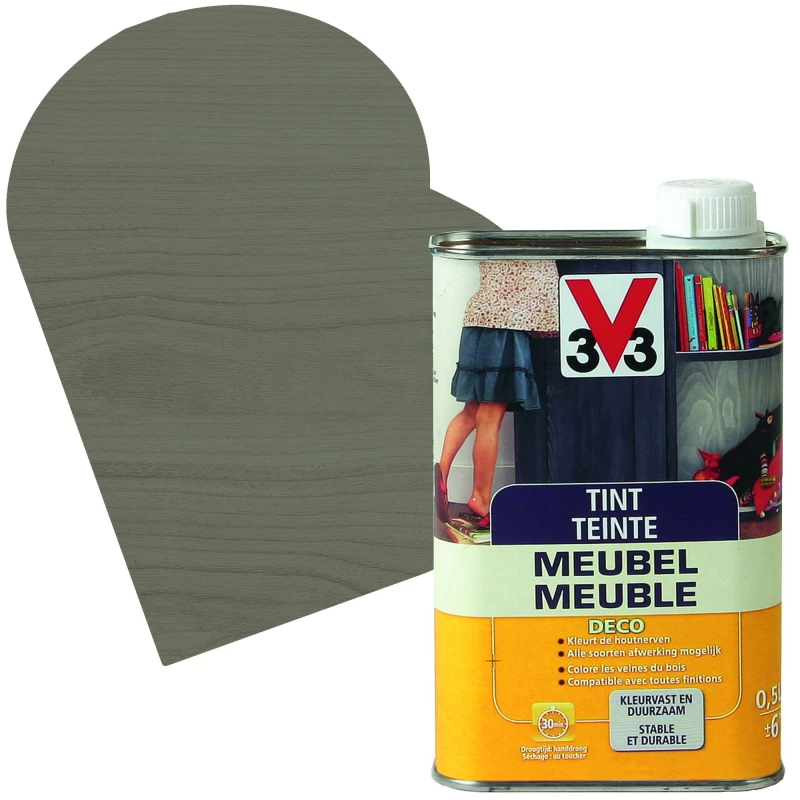 Teinte Meuble Deco Gris Fumé Mat 0,5 L V33 1 Teinte Meuble Deco Gris Fumé Mat 0,5 L V33