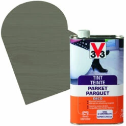 Teinte Parquet Deco Gris Fumé Mat 1 L V33