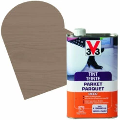 Teinte Parquet Deco Gris Léger Mat 1 L V33
