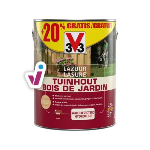 V33 Tuinhout 8 V33 Tuinhout -Huishoudelijke Verf Ventas 2024 v33 lazuur tuinhout kleurloos 2.50l20 tuinhoutbeits tintrio