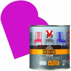 Vernis Meuble Color Rose Satiné 0,5 L V33
