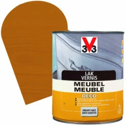 Vernis Meuble Deco Chêne Rustique Satiné 1 L V33