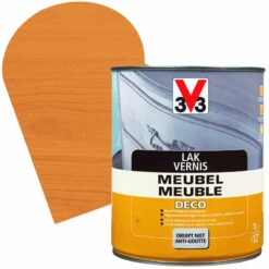 Vernis Meuble Deco Chêne Moyen Satiné 1 L V33