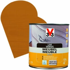 Vernis Meuble Deco Chêne Rustique Mat 0,5 L V33