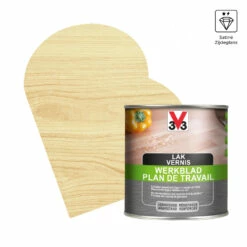 Vernis Pour Plan De Travail En Bois Incolore Satiné 0,5 L V33