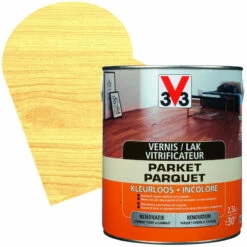 Vernis Vitrificateur Parquet Incolore Mat 2,5 L V33